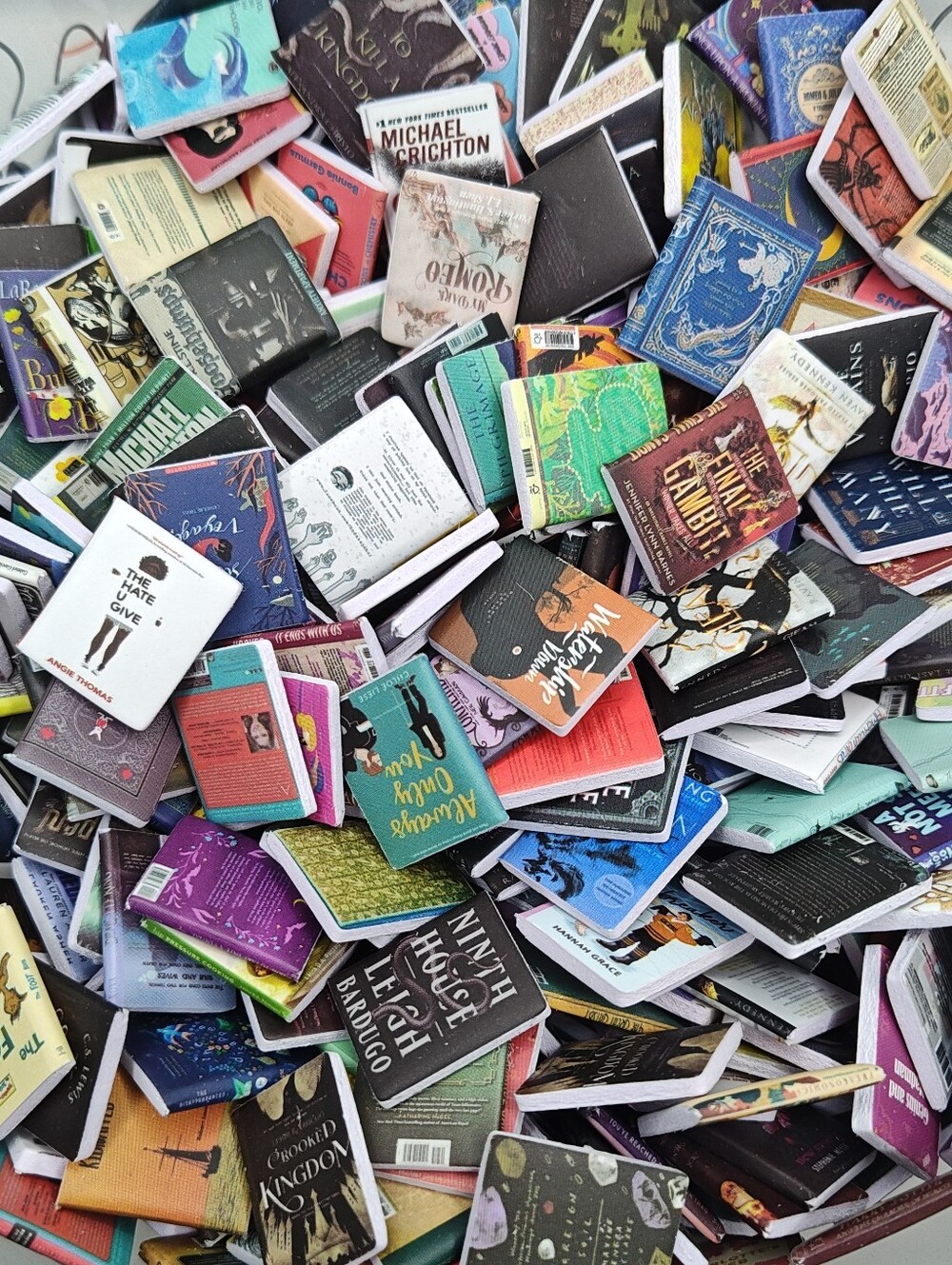 100 Mini Books! Miniatures, minis, tiny books, whimsical home decor